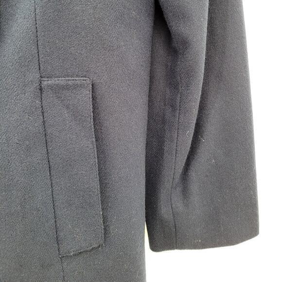 Hillard & Hansen Vintage Blue Wool Double-Breasted Preppy Peacoat Jacket Coat - Picture 9 of 15